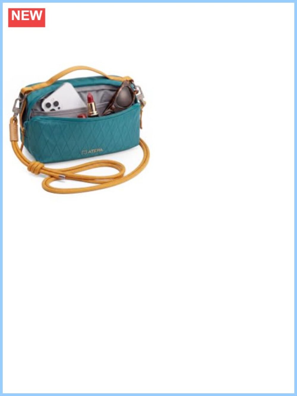 ATEPA Crossbody Bag Small Travel Purse Mini Sling Bag Water Bottle Holder